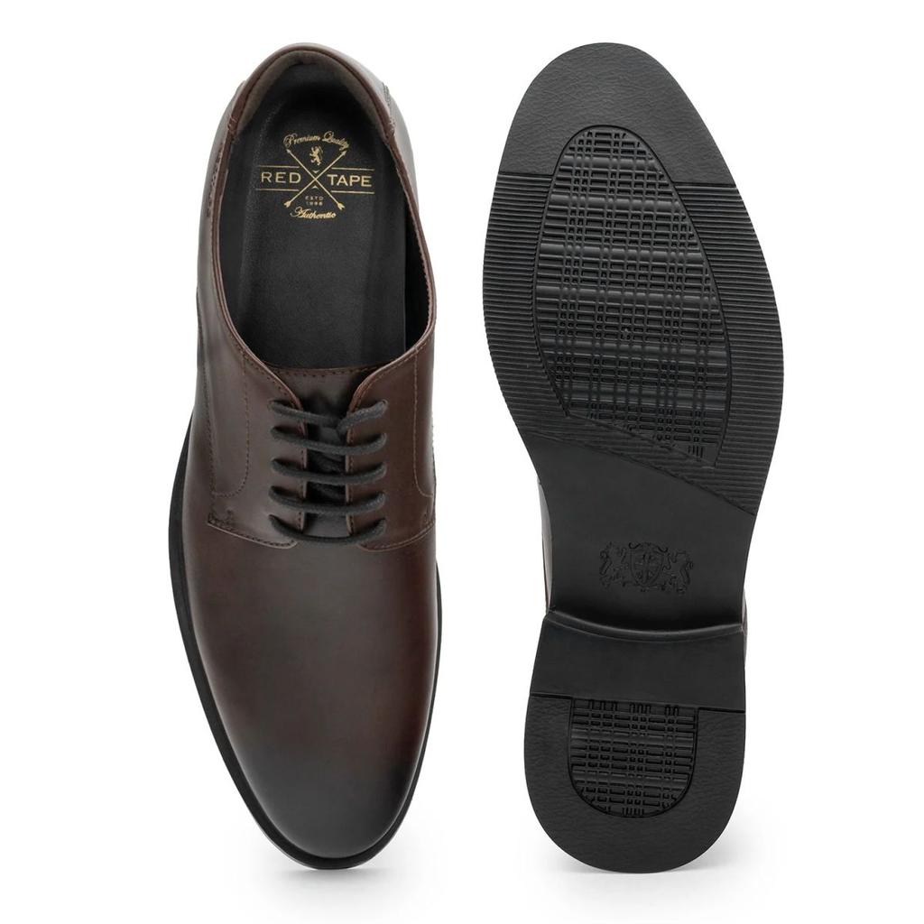 Men’s Brown Leather Derby Shoes for Classic Formal Style — photo 5