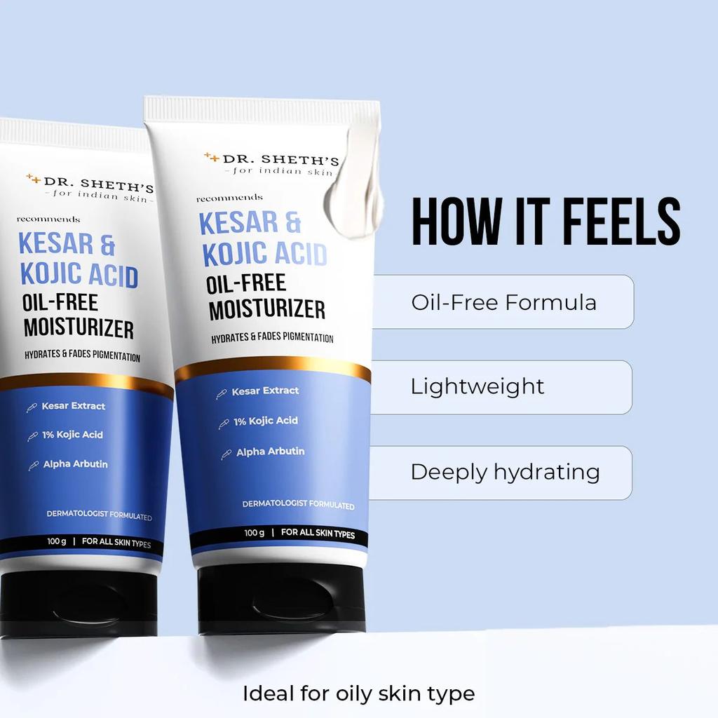 Kesar & Kojic Acid Oil Free Moisturizer - 100g