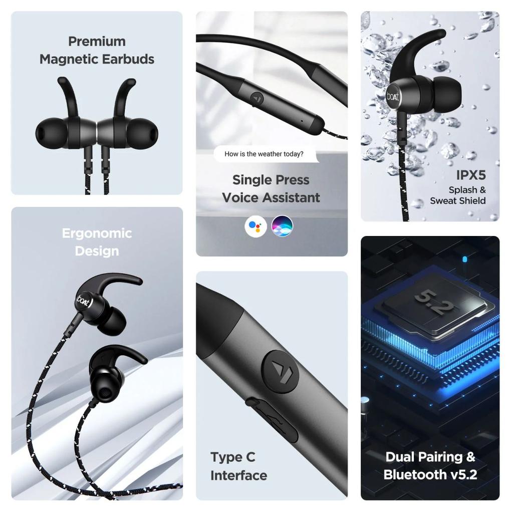 boAt Rockerz 333 | Bluetooth Earphone with Upto 30 Hours Uninterrupted Music, ASAP™ Charging with Dual Pairing — photo 6