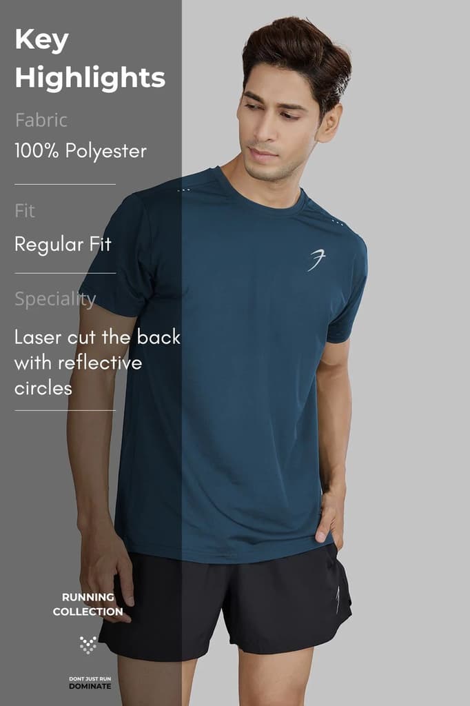 Laser Cut Running T-shirt Orion Blue — photo 8