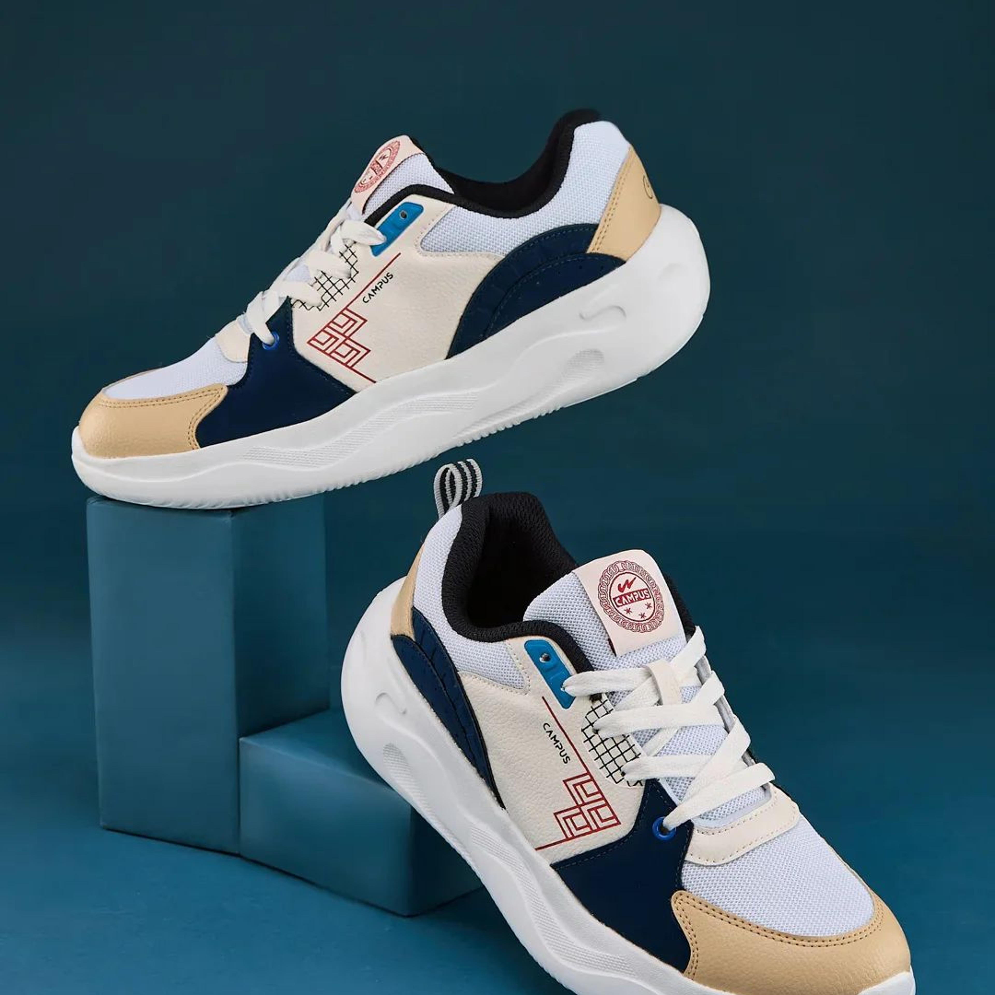 PLATO White Men's Sneakers