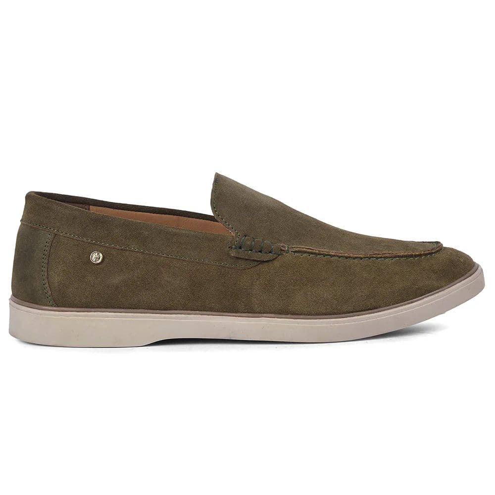 Healers BMR-11E Olive Green Casual Non Lacing Loafer Shoes for Men — photo 4