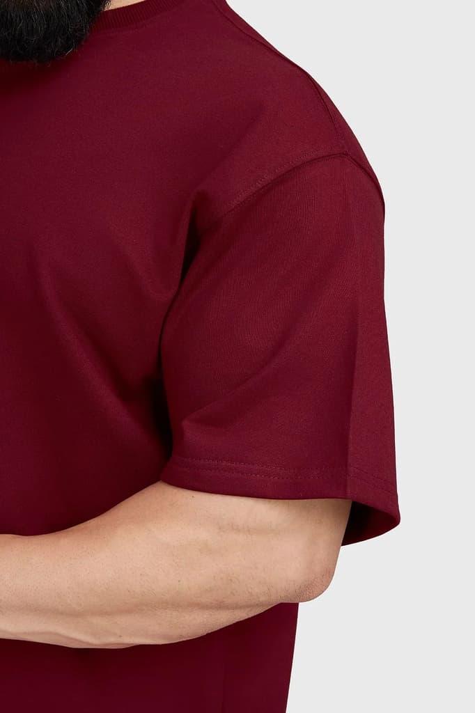 Trendsetter Oversized T-shirt Maroon — photo 4
