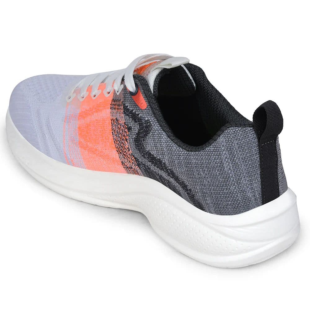 Leap7x White Sports Lacing Running Shoes For Men DREPON-1E By Liberty — photo 6