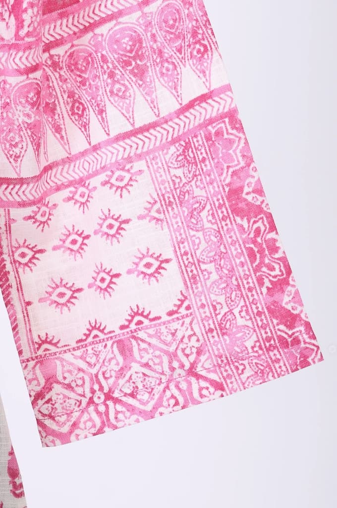 Pink Ethnic Motifs Pure Cotton Straight Kurta — photo 6