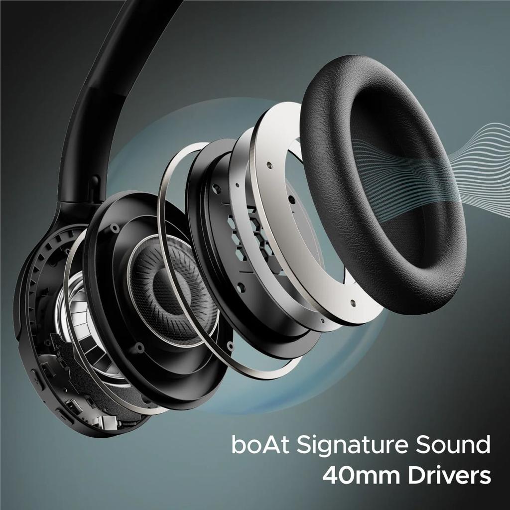 boAt Rockerz 551ANC | Noise Cancelling Wireless Headphone, Upto 100 Hours Playback, 40mm Driver, ENx™ Technology, Custom-tuned EQ Mode — photo 4