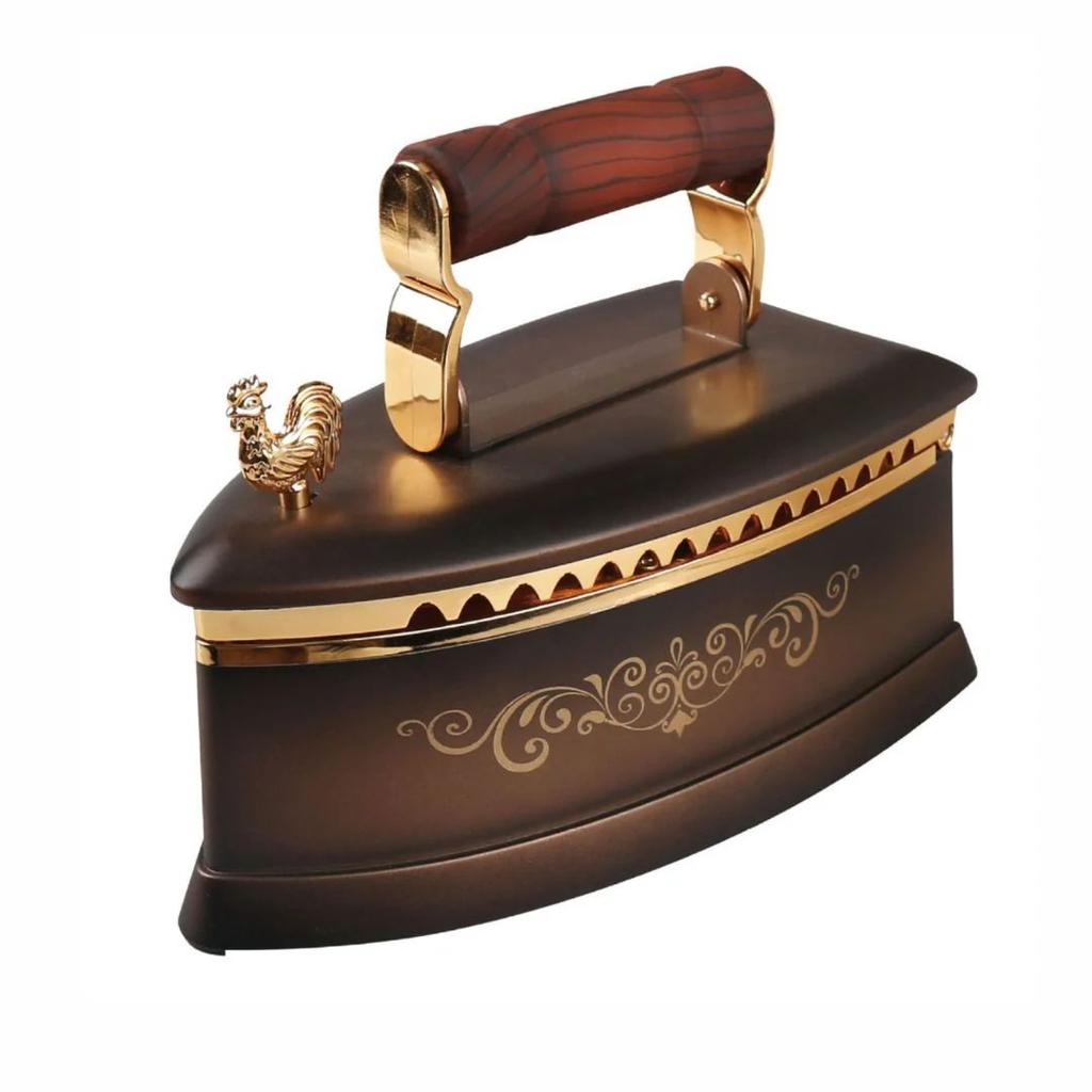 Vintage Steam Iron Music Box with Rotating Ballerina n LED Lights — photo 5