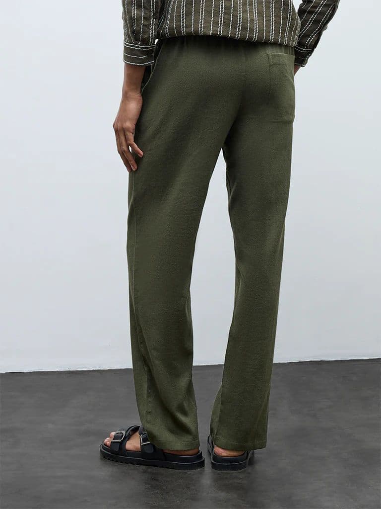 ETA Olive Relaxed-Fit Mid-Rise Chinos — photo 4