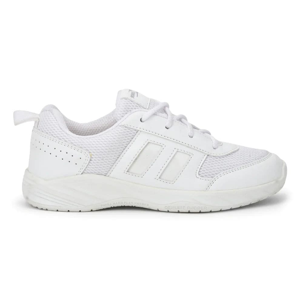 Force 10 White Lacing Uniform School Shoes For Kids SKOLGAME-L By Liberty — photo 2