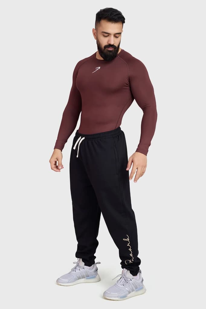 Compression Fullsleeves T-shirt Brown — photo 2