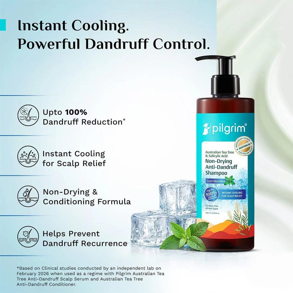 Australian Tea Tree Non-Drying Anti-Dandruff Shampoo Cool Menthol — photo 4