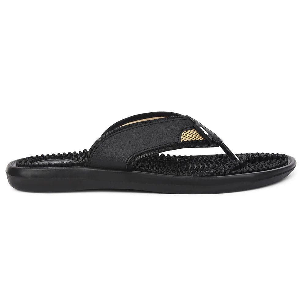 A-HA Black Casual Slipper For Men ACCUPRO1E By Liberty — photo 2