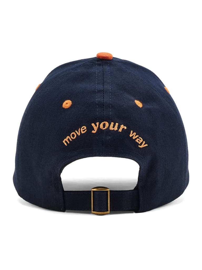 Dual Color Cotton Navy Unisex Cap — photo 3