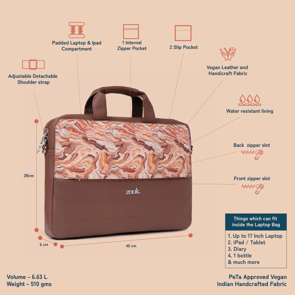 Arin Laptop Bag - Nicobar Coral — photo 5