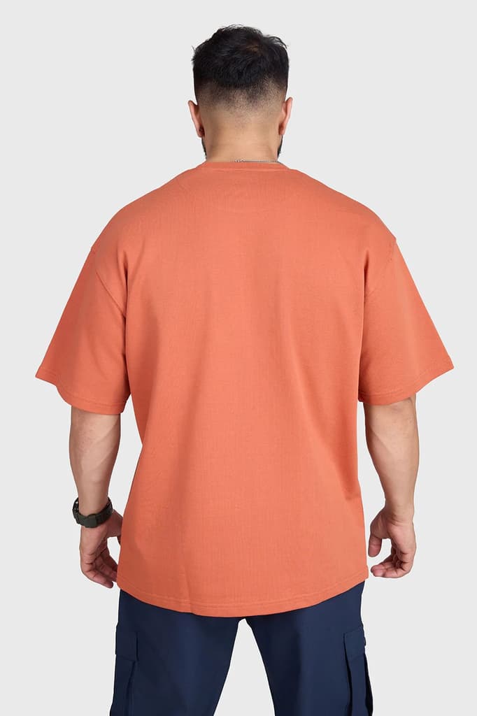 Blurred Oversized T-shirts Rust — photo 6