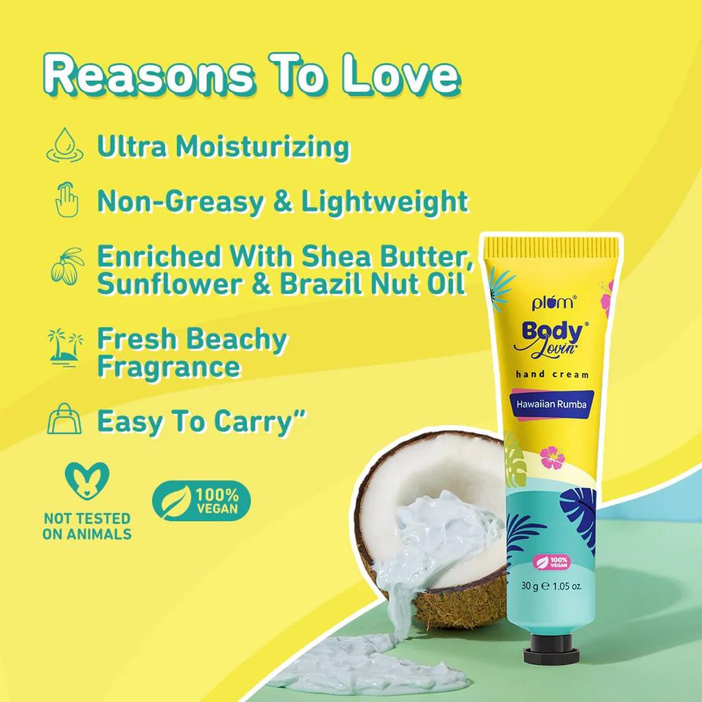 Hawaiian Rumba Hand Cream by Plum Body Lovin'| 30g