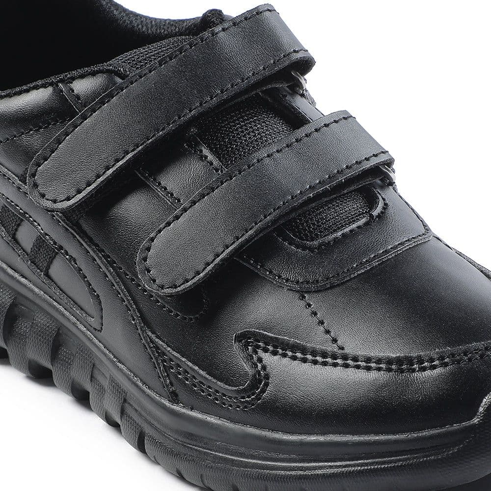 Force 10 Black Velcro Uniform School Shoes For Kids 9906-02T-V By Liberty — photo 6