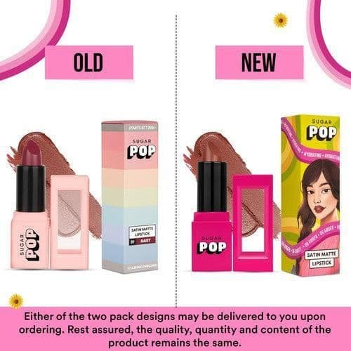 SUGAR POP Satin Matte Lipstick 06 Amber