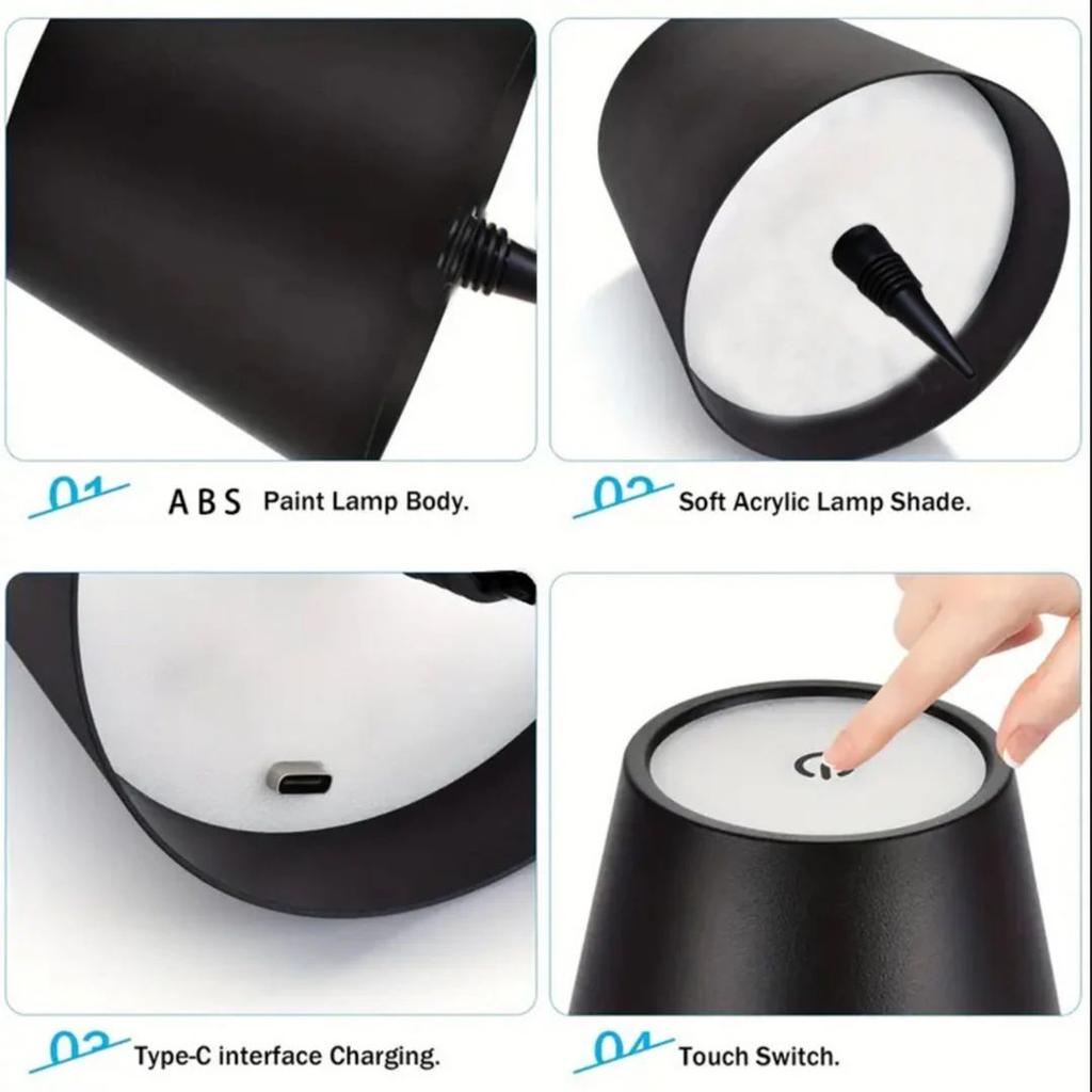 Rechargeable Bottle Top LED Lamp | 3-Color Wine Bottle Light Cap with 1800mAh Battery — photo 3