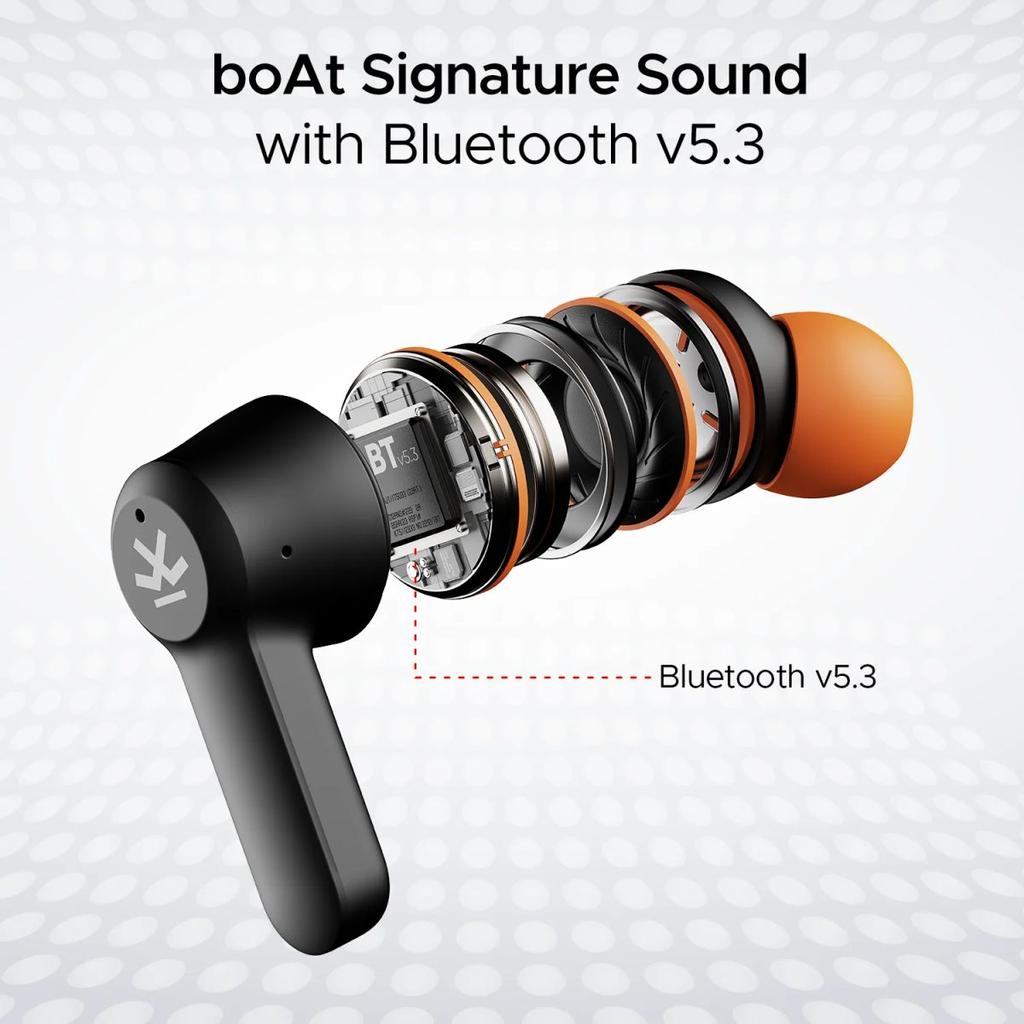 boAt Airdopes Crude | Wireless Earbuds with 50 Hours Playback, ENx™ Technology, ASAP™ Charge, BEAST™ Mode, Bluetooth v5.3 — photo 7