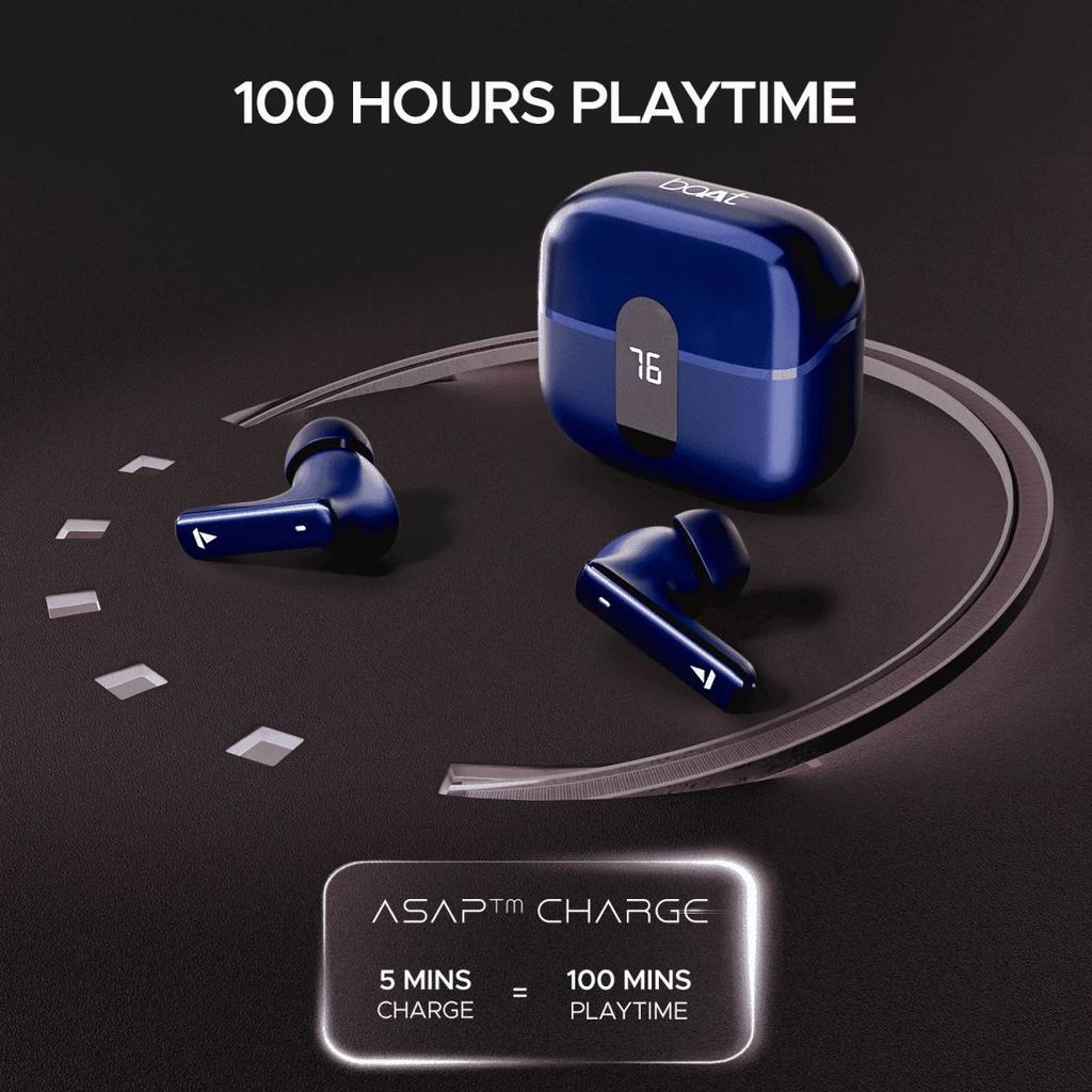 boAt Airdopes Plus 318 | Wireless Earbuds with 100 Hours Playback, 4 Mics with ENx™ Technology, BEAST™ Mode — photo 9
