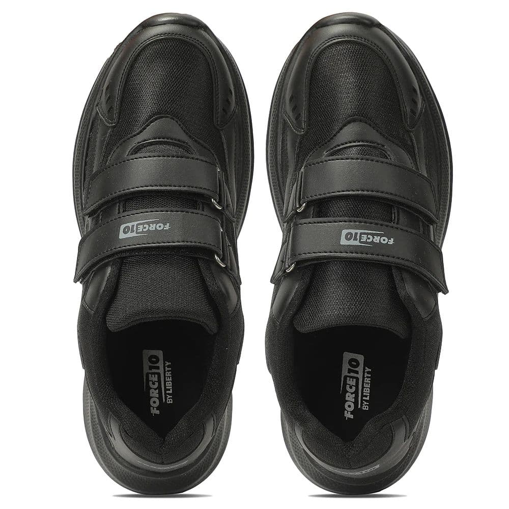 Force 10 SOFTSTEP-V Black School Uniform shoes for Kids by Liberty — photo 7