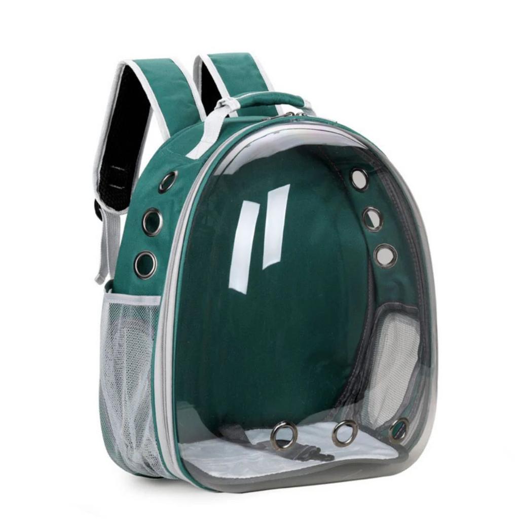 Pet Carrier Backpack | Breathable Travel Capsule for Puppies & Kittens — Green