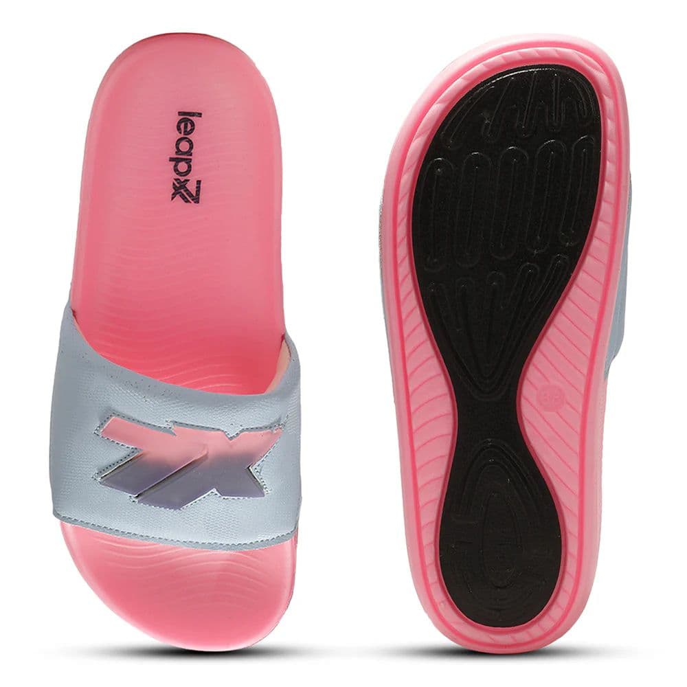 Leap7X NITWALK-L2 Women's Blue Casual Slip-on Slippers - Nitro Sole with Colorblock Design — photo 5