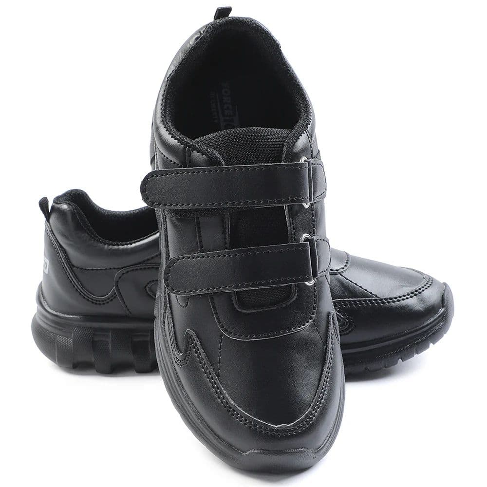Force 10 Black Velcro Uniform School Shoes For Kids 9906-02T-V By Liberty — photo 10