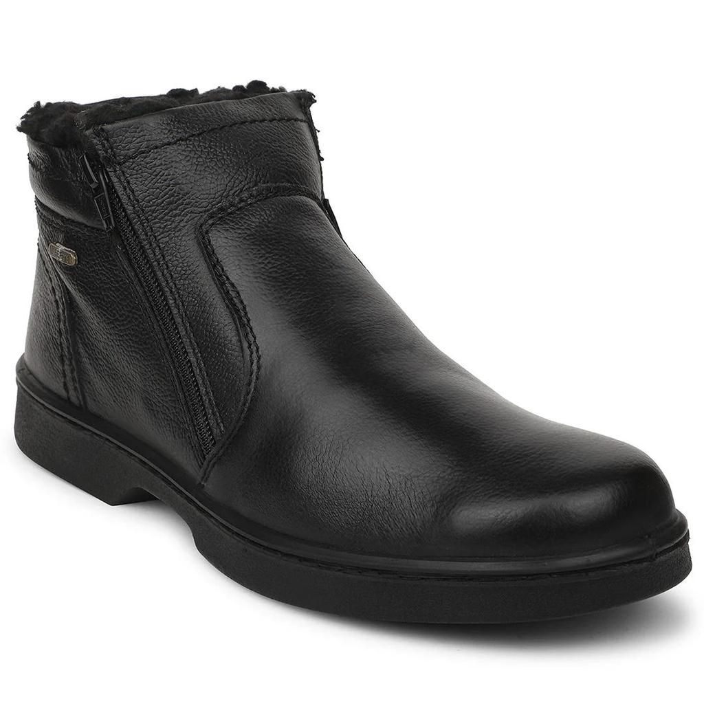 Windsor Black Casual Non Lacing Boots For Mens 2046-133 By Liberty