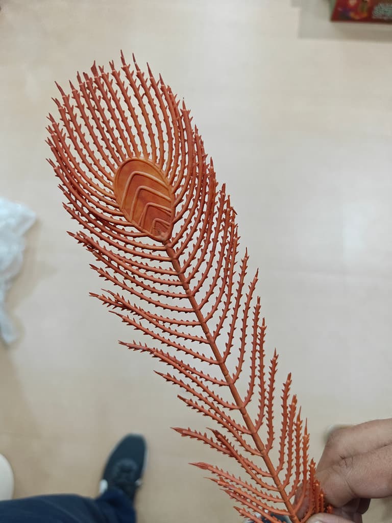 Orange Artificial Plant | Faux Leaf | Decorative | Orange