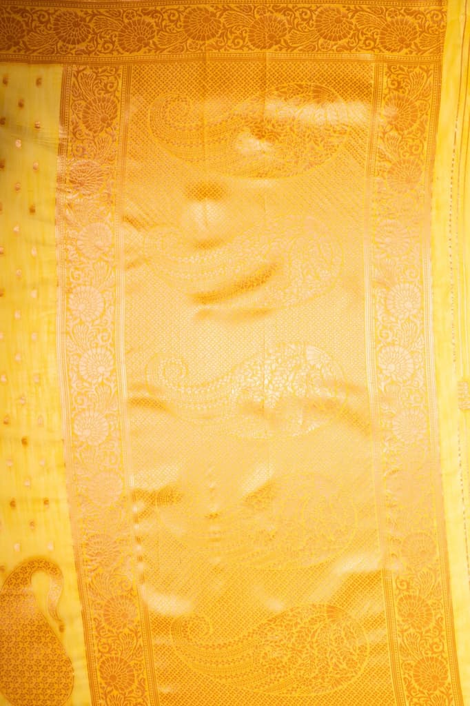 Mimosa Women's Woven Design Banarasi Style Art Silk Saree With Blouse Piece : SA00001779GDFREE — photo 7
