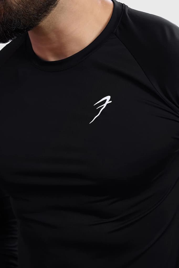 Bare Nylon Fullsleeves T-shirt Black — photo 3