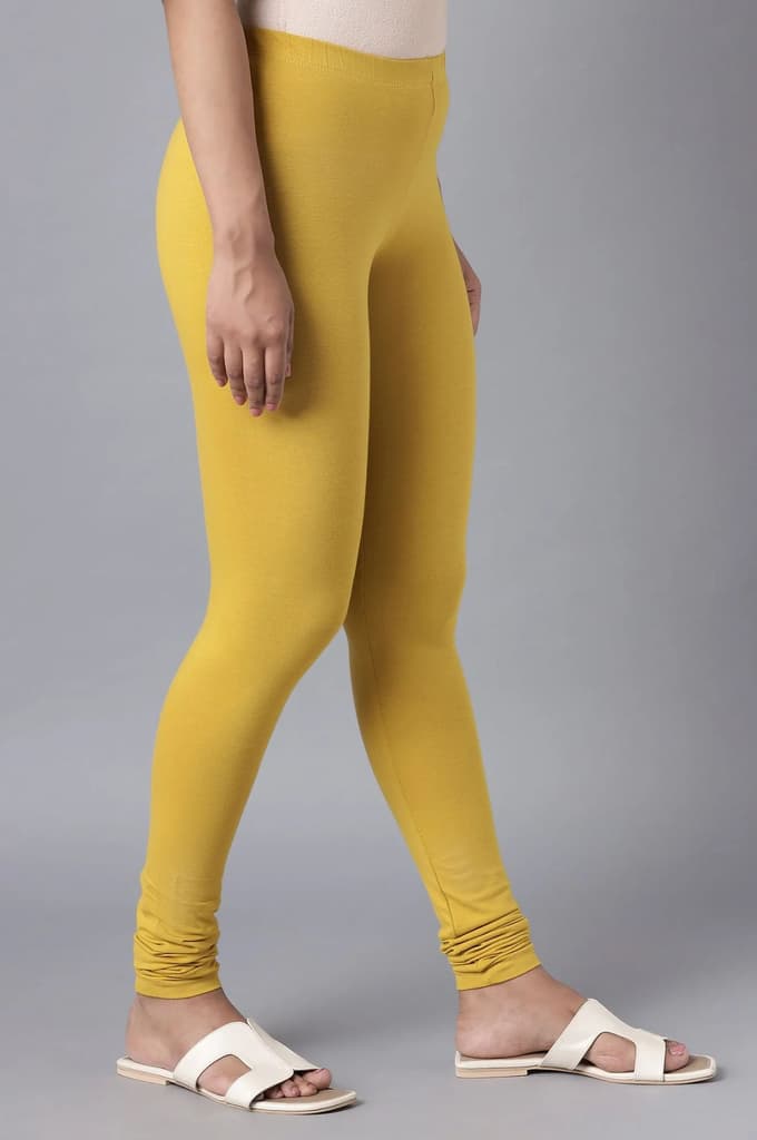 Yellow Skin Fit Churidar — photo 4