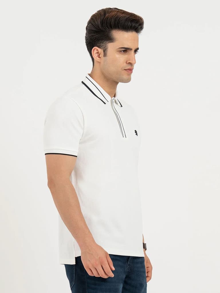 Polo T Shirts for Men in White | Classic Polo T Shirts — photo 6