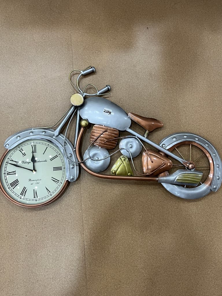 Clock Bike | Clock | Metal | Silver
