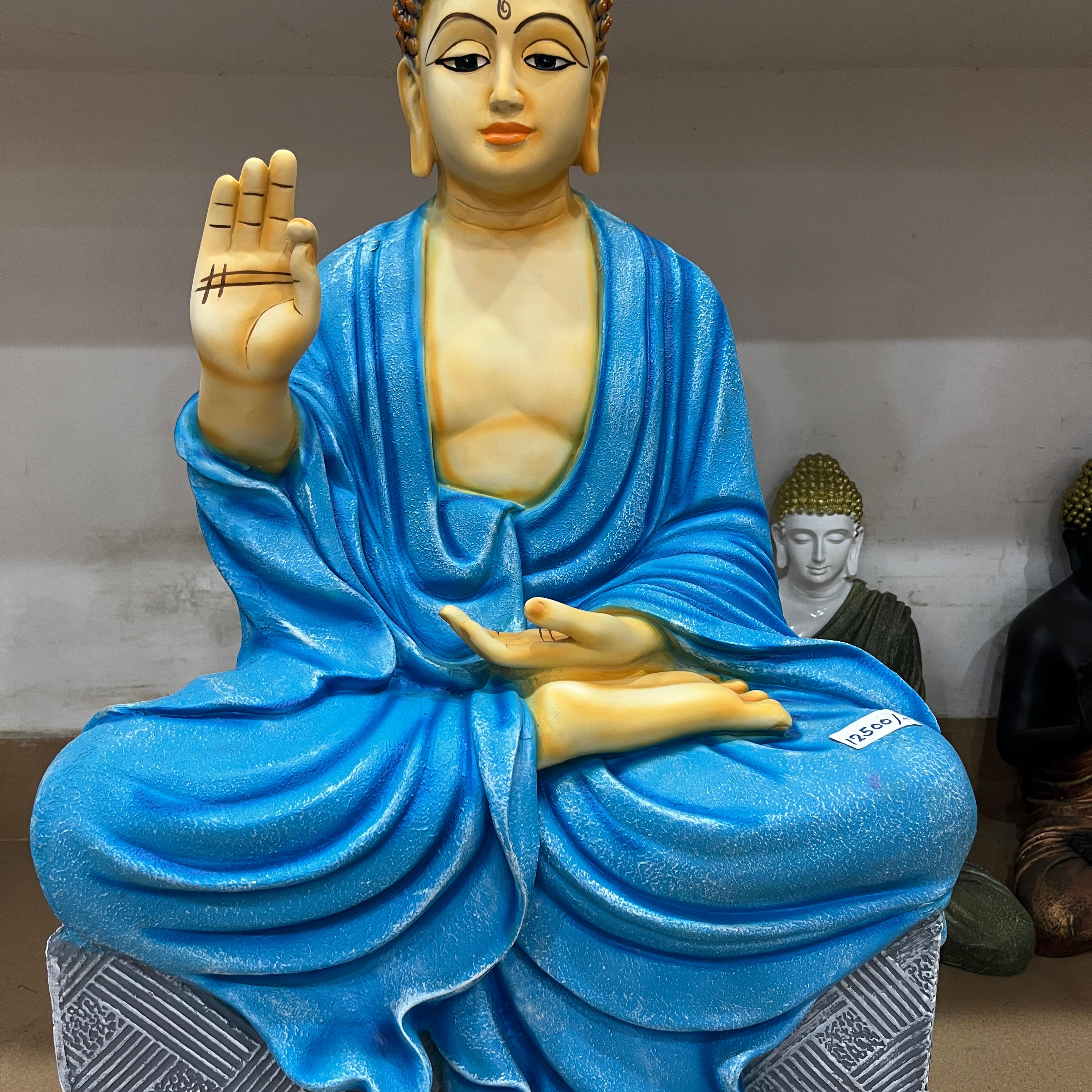 Buddha Statue | Sculpture | Bronze | Blue