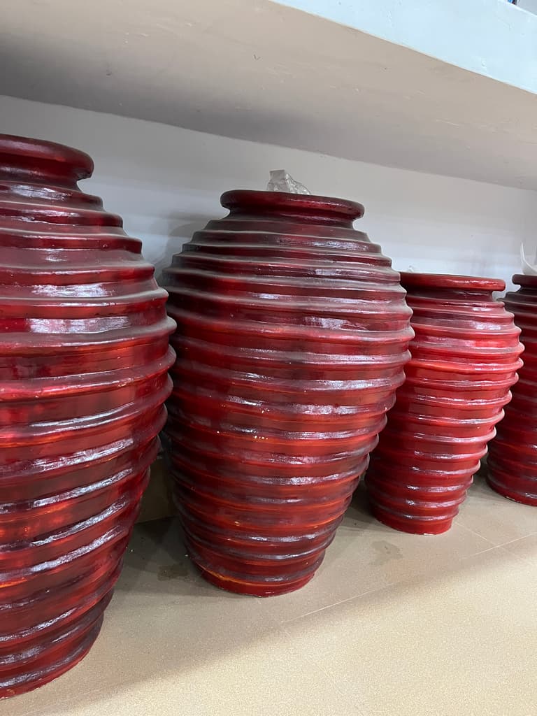Red Vase | Vase | Glass | Red