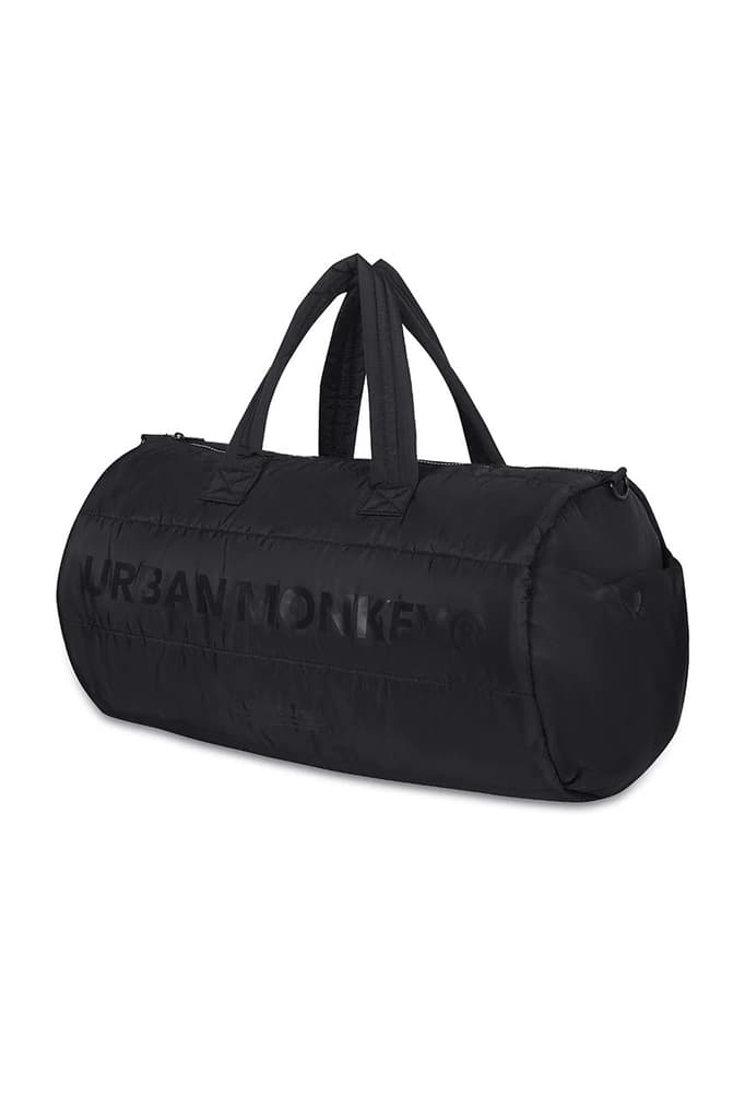 Puffer Duffle Bag // Black On Black