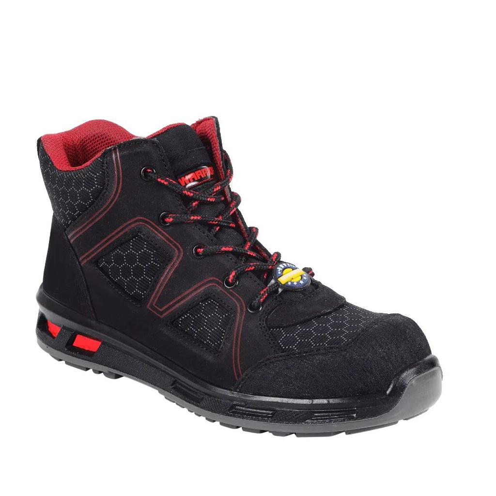 Warrior Red Fiber Glass Toe Industrial Safety Boots for Men ENVY NEPTUNE BOOT By Liberty