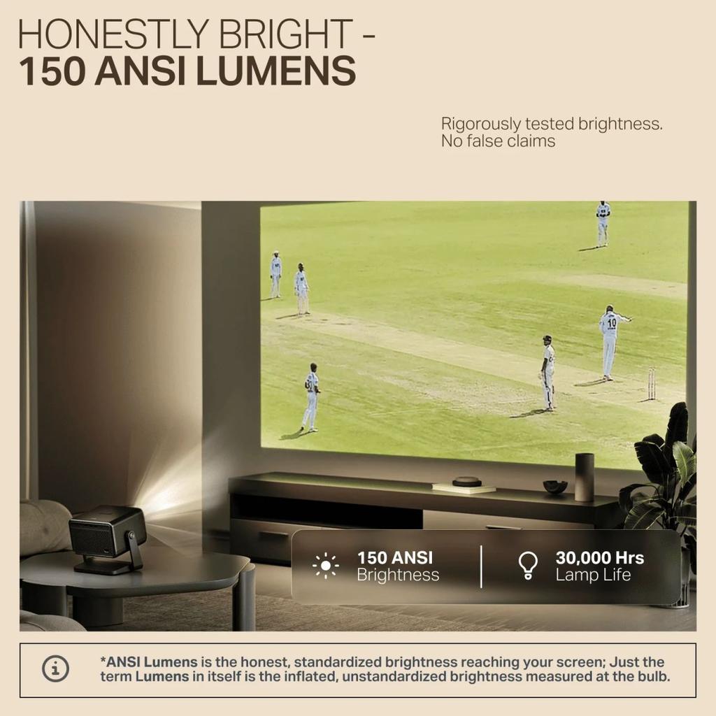 boAt Cinehead E1 | Smart Projector with 1080p Support, Android 13, and Up to 150” Big-Screen Viewing — photo 3