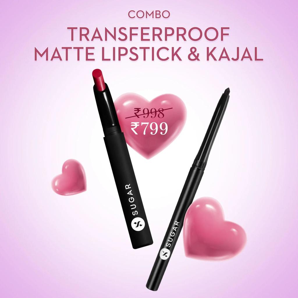 Matte Attack Transferproof Lipstick + Kohl Of Honour Intense Kajal