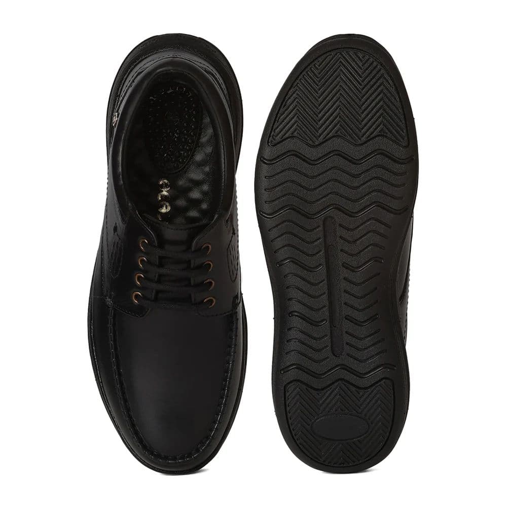 Healers LER-1 Men's Black Formal Derby Shoes with Advanced GEL INSOLE Technology — photo 4