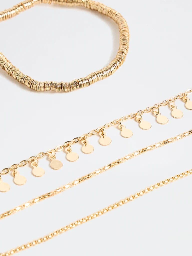 Westside Accessories Gold Stack Bracelets - Pack of 4 — photo 3