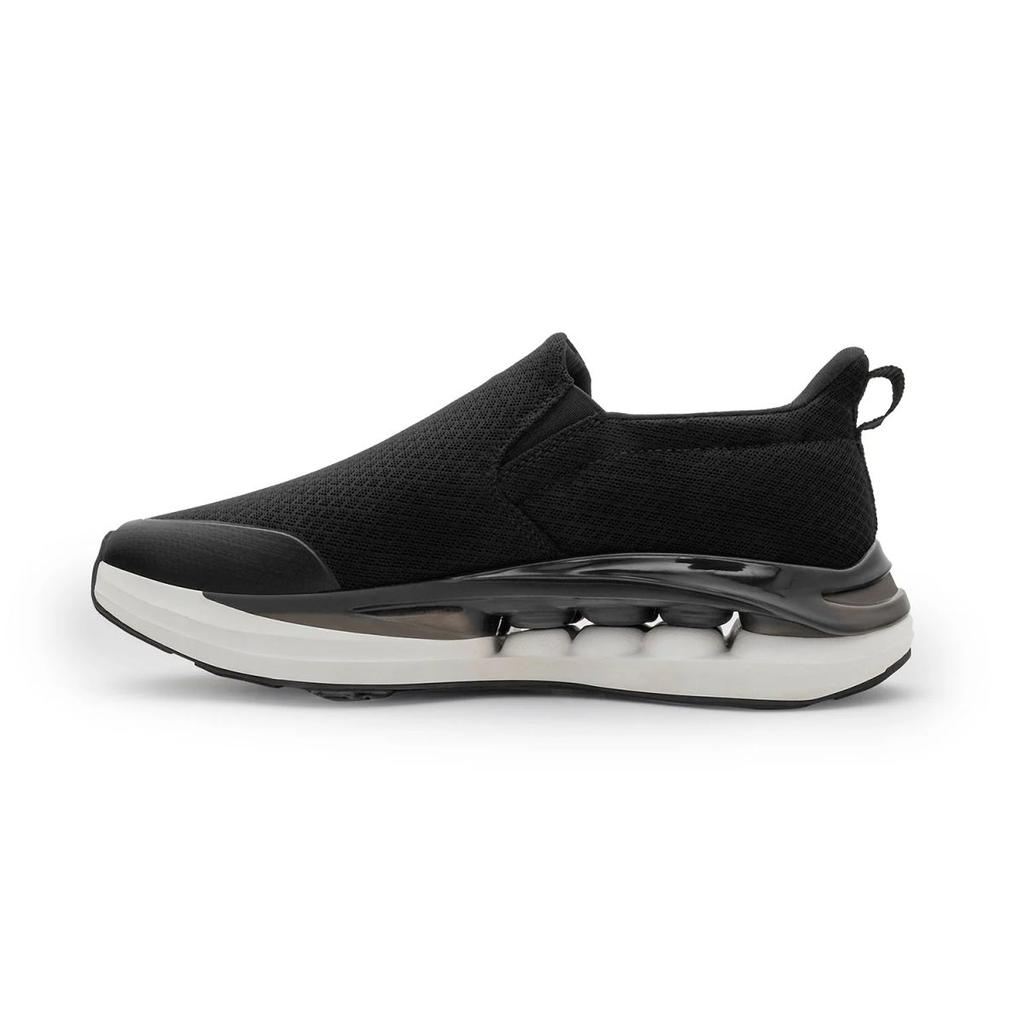 Men's Black and White Walking Slip-On Shoes — photo 3