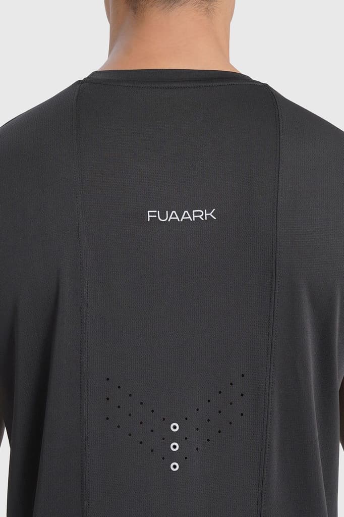 Laser Cut Running T-shirt Black — photo 4
