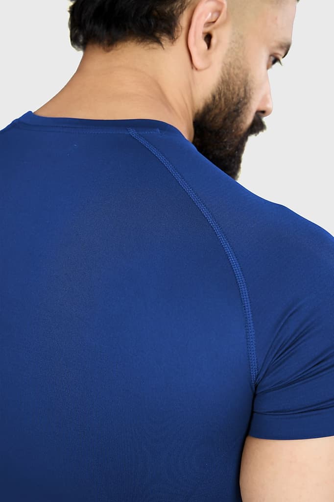 Power Seamless T-shirt Blue/ Fuaark — photo 4