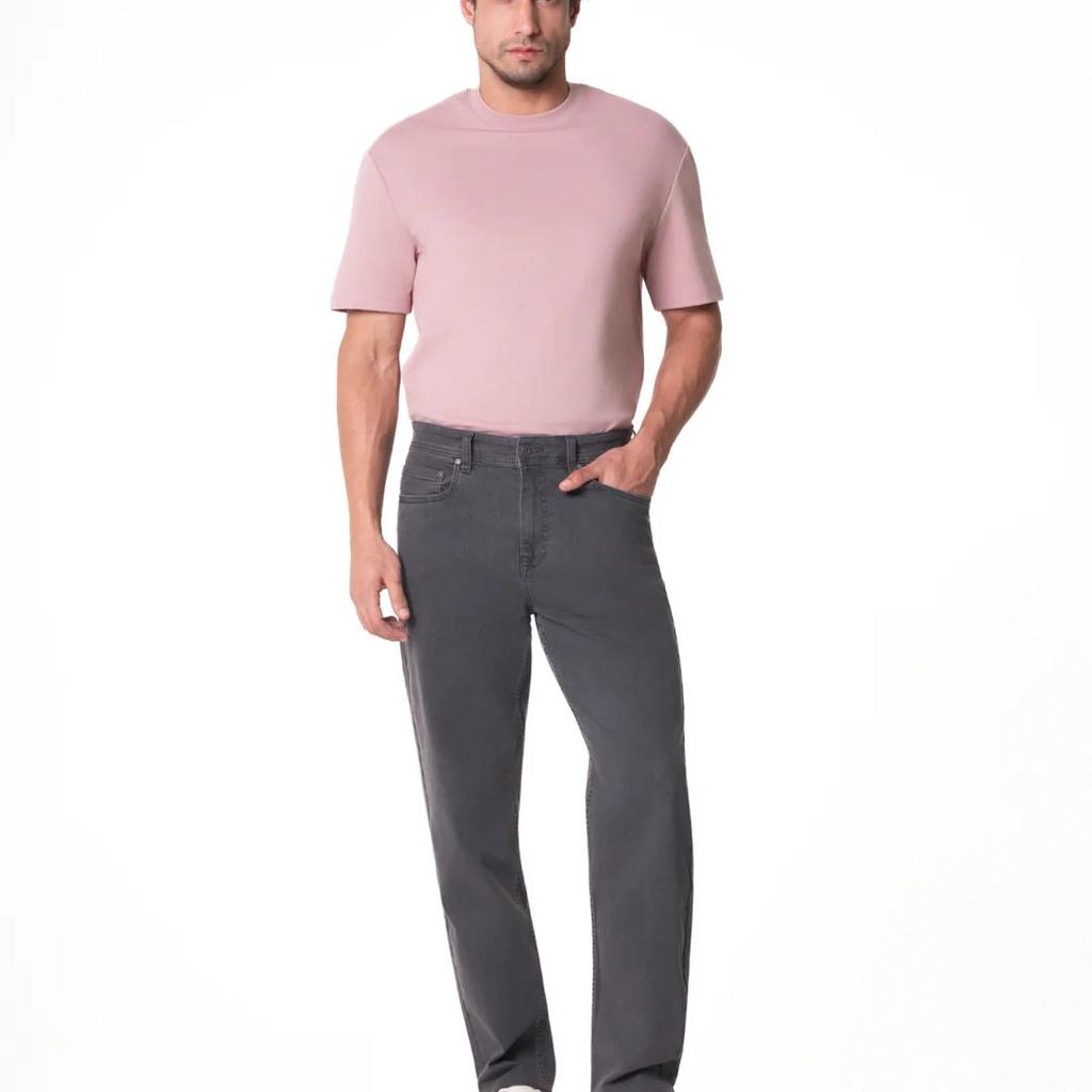 Chrome Grey Relaxed Fit Jeans