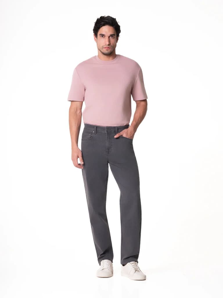Chrome Grey Relaxed Fit Jeans