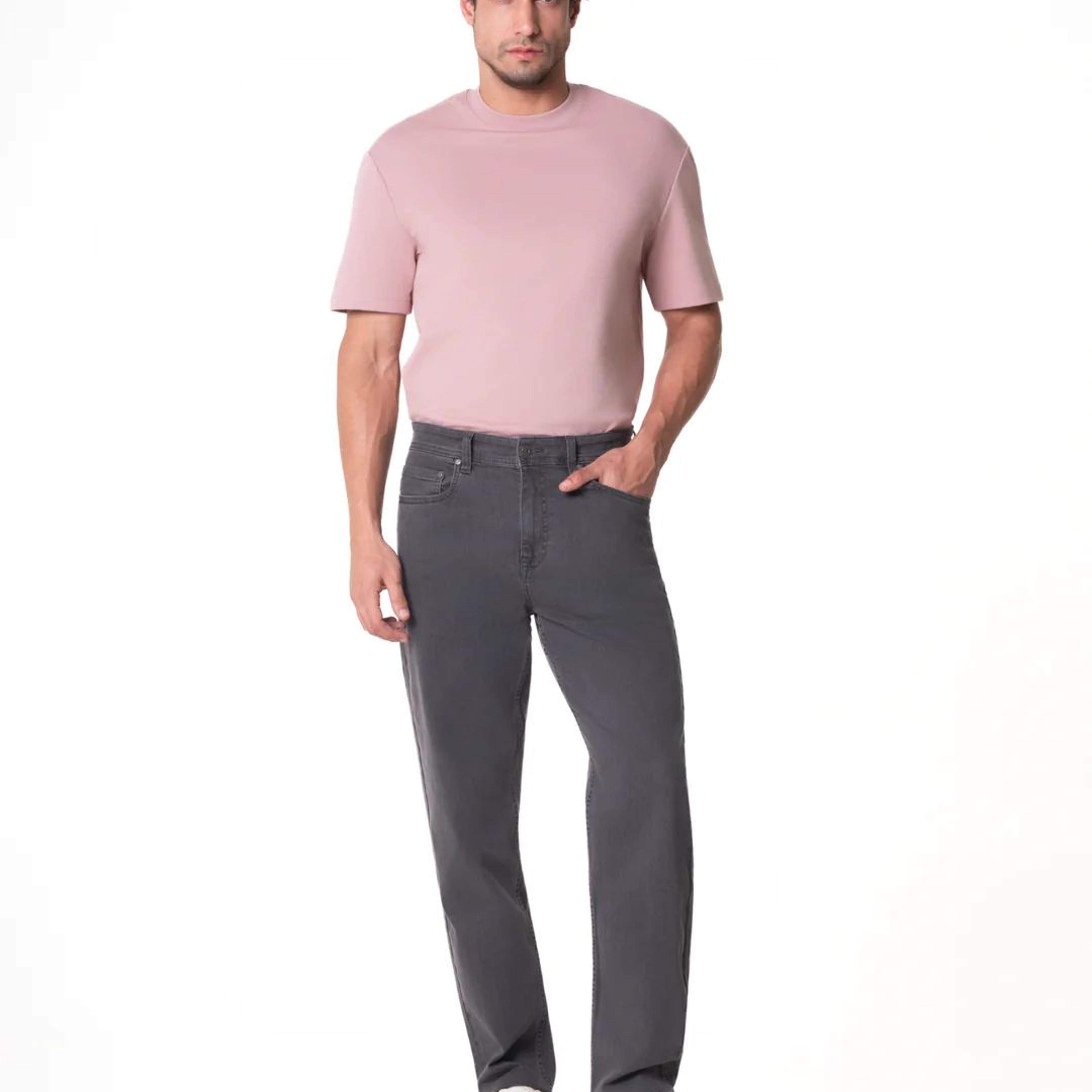 Chrome Grey Relaxed Fit Jeans